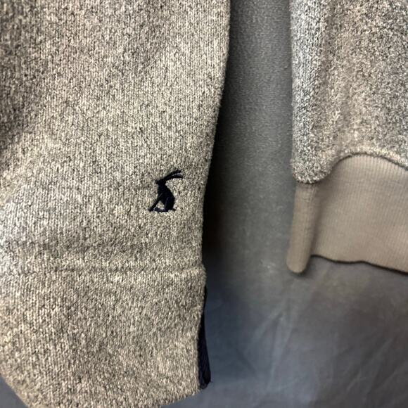 Joules Sweater Elbow Pads Logo Quarter Speckled Outdoor Cozy Athletic Preppy - Picture 4 of 10